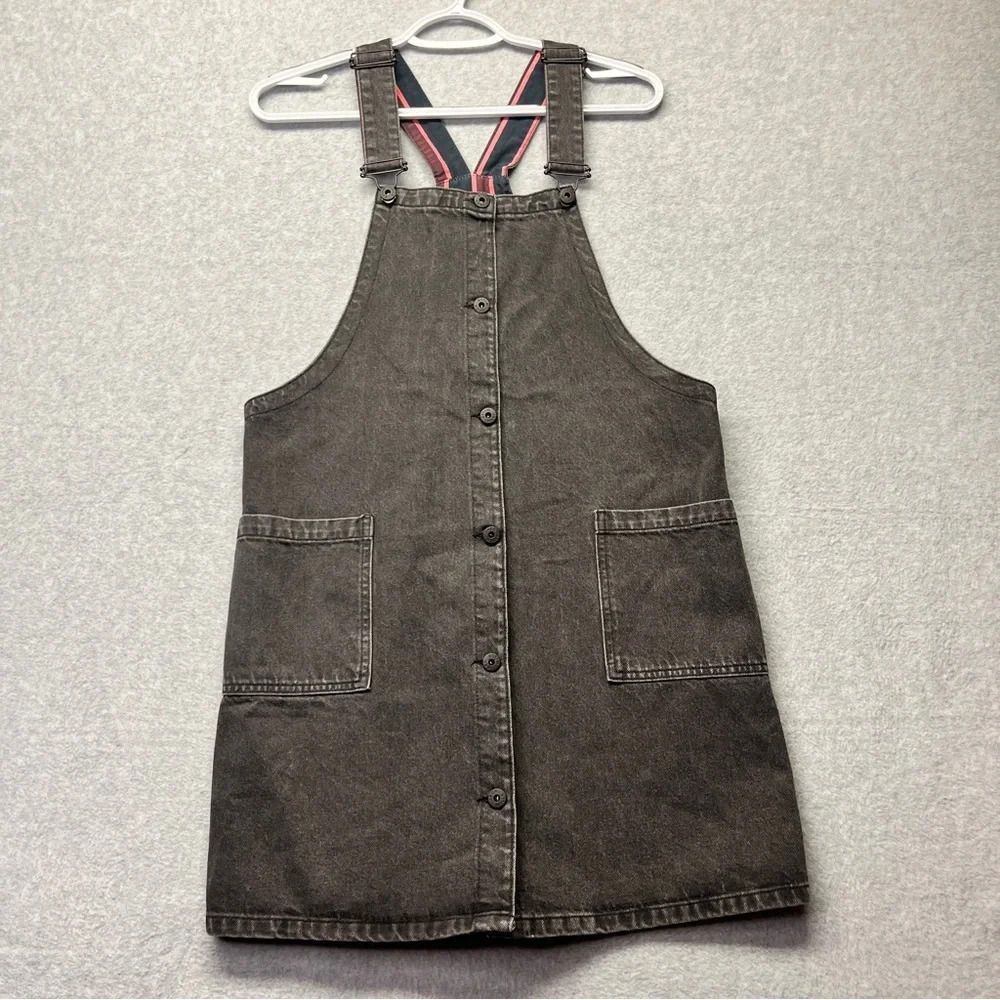 Jack‎ Wills Women’s Pinafore Dress Black Denim Patsy NWT size 8